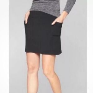 Athleta Black Excursion Skort Skirt Pockets Women’s M